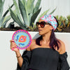 Fiesta design twist fans with matching pouches—compact, portable fans that fold to fit in your purse.