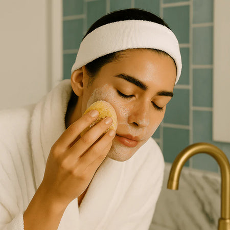 Sea sponge facial cleansing natural Mediterranean sponge