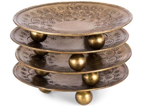 Antique Gold Footed Bowl - Single item