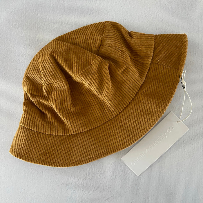 Sunday Corduroy Bucket Hat - Honey