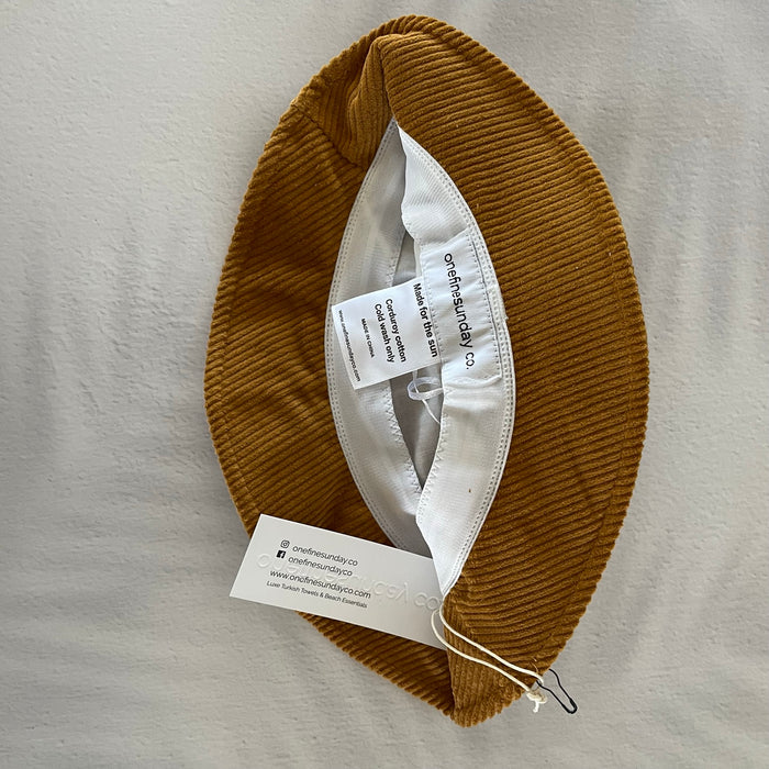 Sunday Corduroy Bucket Hat - Honey