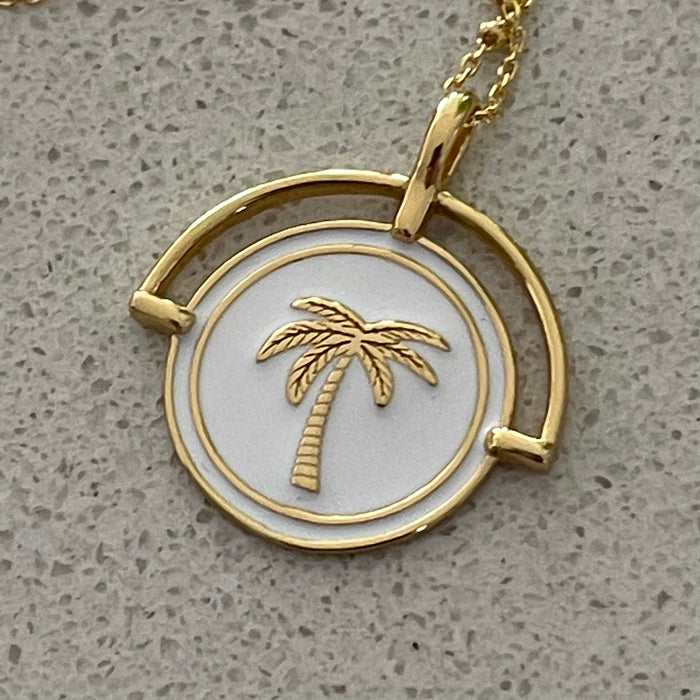 White Costa Rica Pendant + Necklace