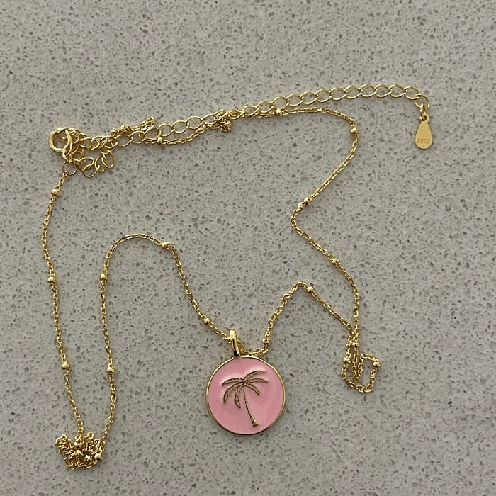 Pink Baby Costa Rica Pendant + Necklace