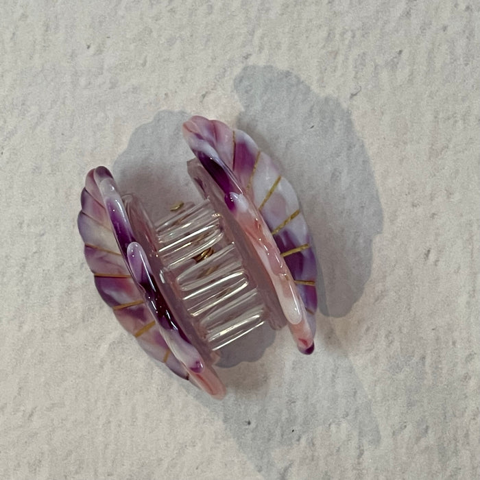 Purple Shell Hair Clip