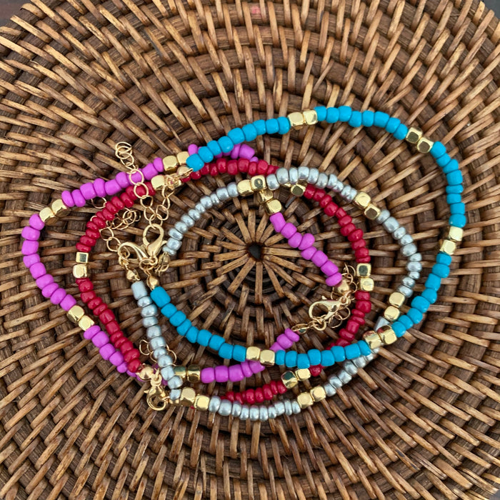Seed Bead Anklets