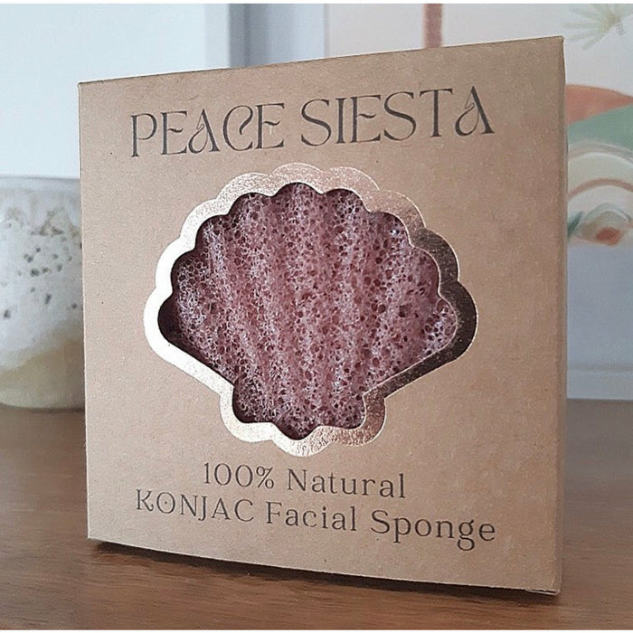 Konjac Facial Sponge - Red Clay