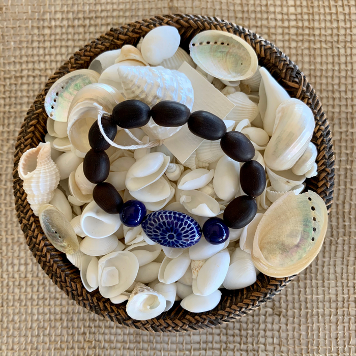 Lotus Seed Bracelet - Blue