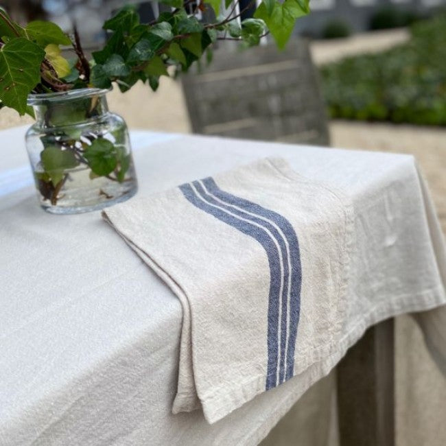 Charcoal Stripe Tea Towel