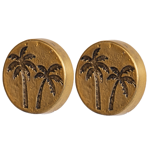 Set of 2 - Round Palm Door Knobs