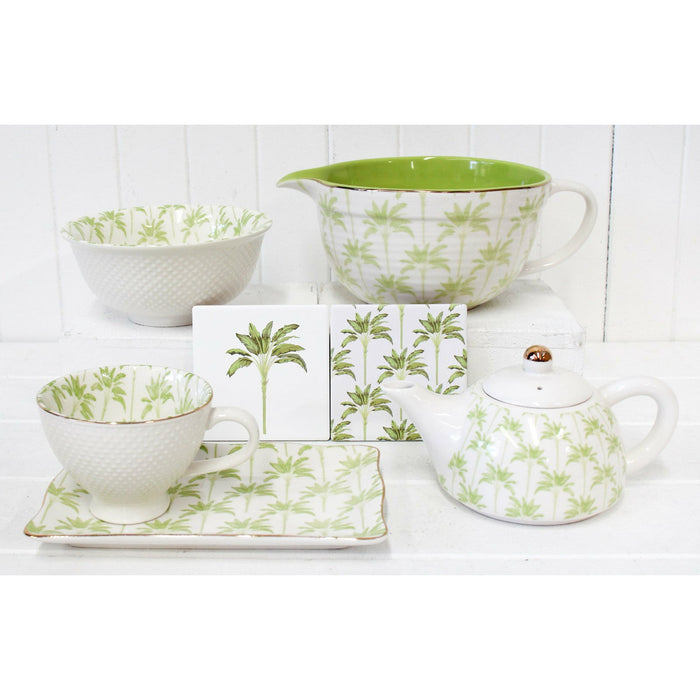 Banana Palm Teapot - Lime