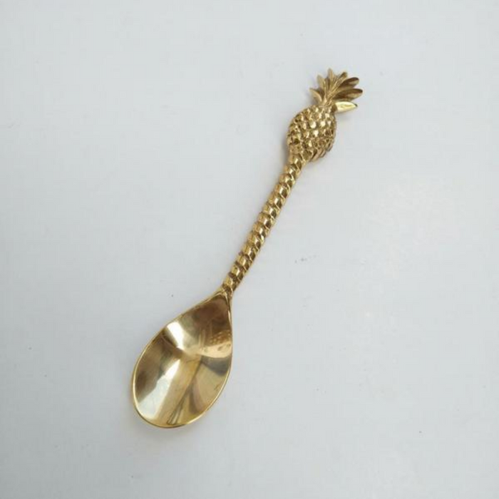 Pineapple Brass Teaspoon