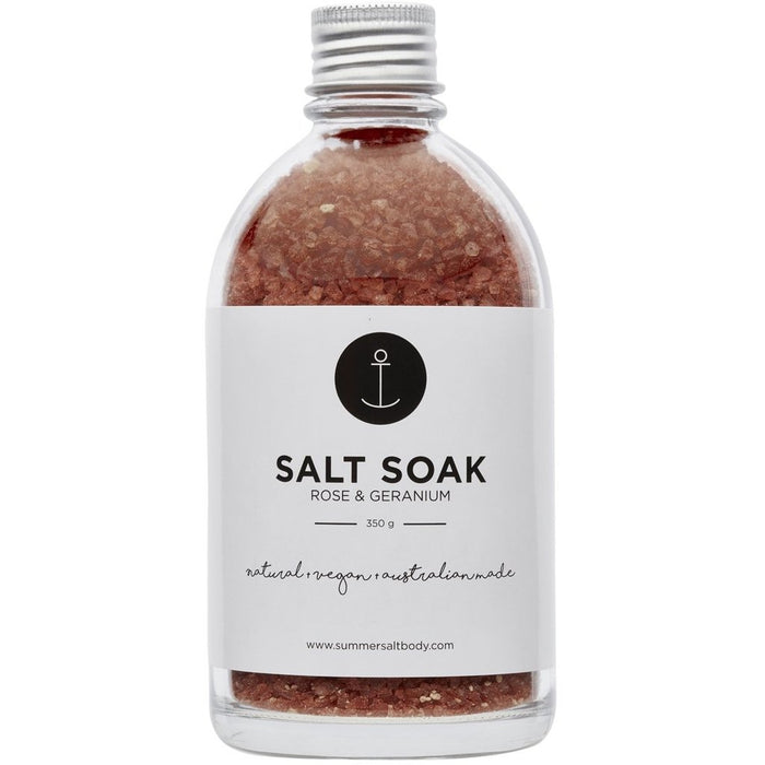 Rose & Geranium Salt Soak 350g