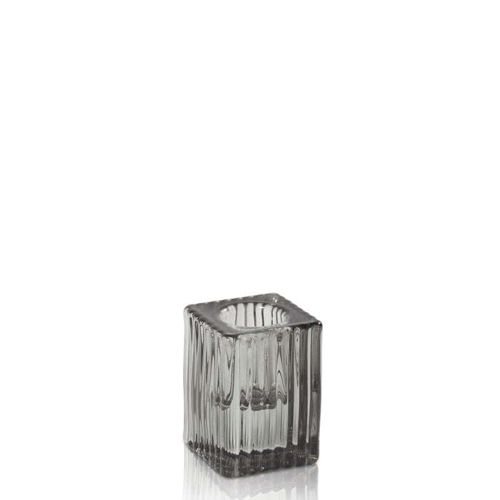 Enzo Vintage Candle Holder - Smoke