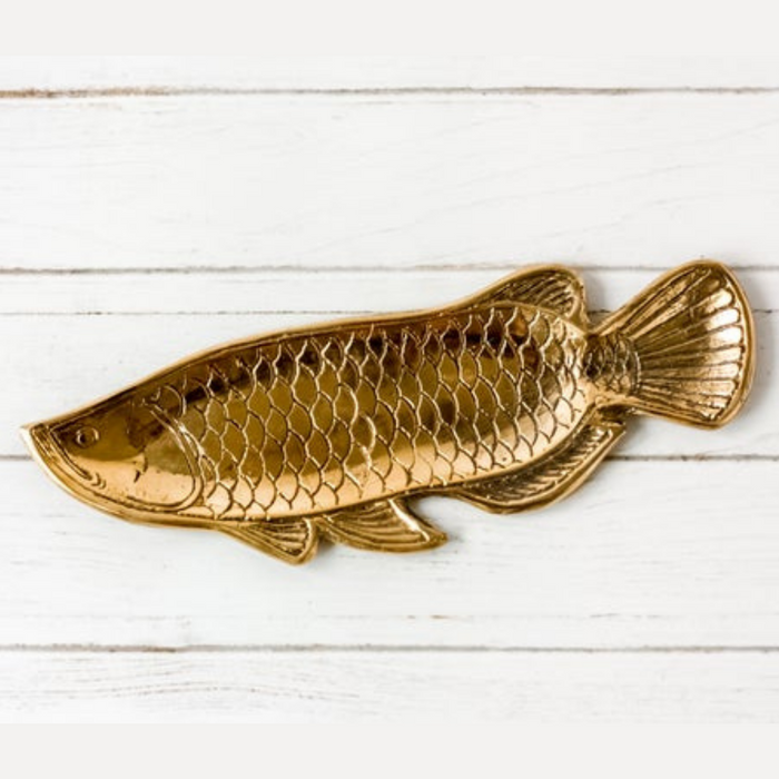 Brass Fish Dish - Gold