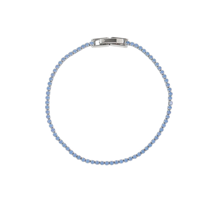 Powder Blue Crystal Chain Bracelet