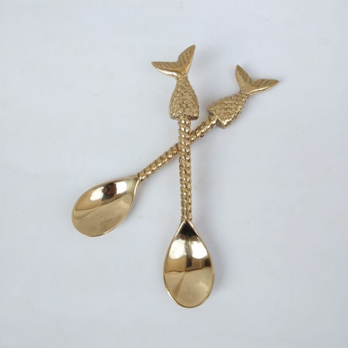 Brass Mermaid Spoon