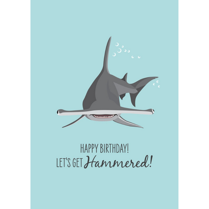 Hammerhead Shark Birthday Card