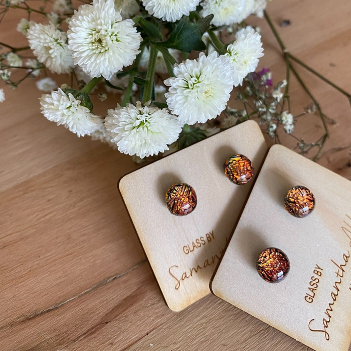 Crystal Bronze Earrings