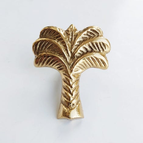Brass Palm Tree Knob